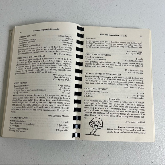 Vintage Lancaster County Amish Cookbook Pennsylvania Dutch Recipe 1982 Cook Book - Picture 7 of 11